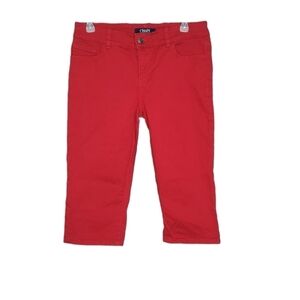 Chaps Mid-rise Stretch Red Women's Capri/Knee Length Jeans Size 4